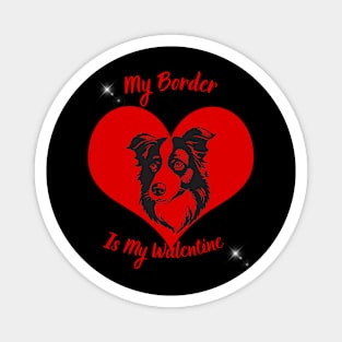 Border Collie shirt, border ,valentine day, valentine gift, Magnet